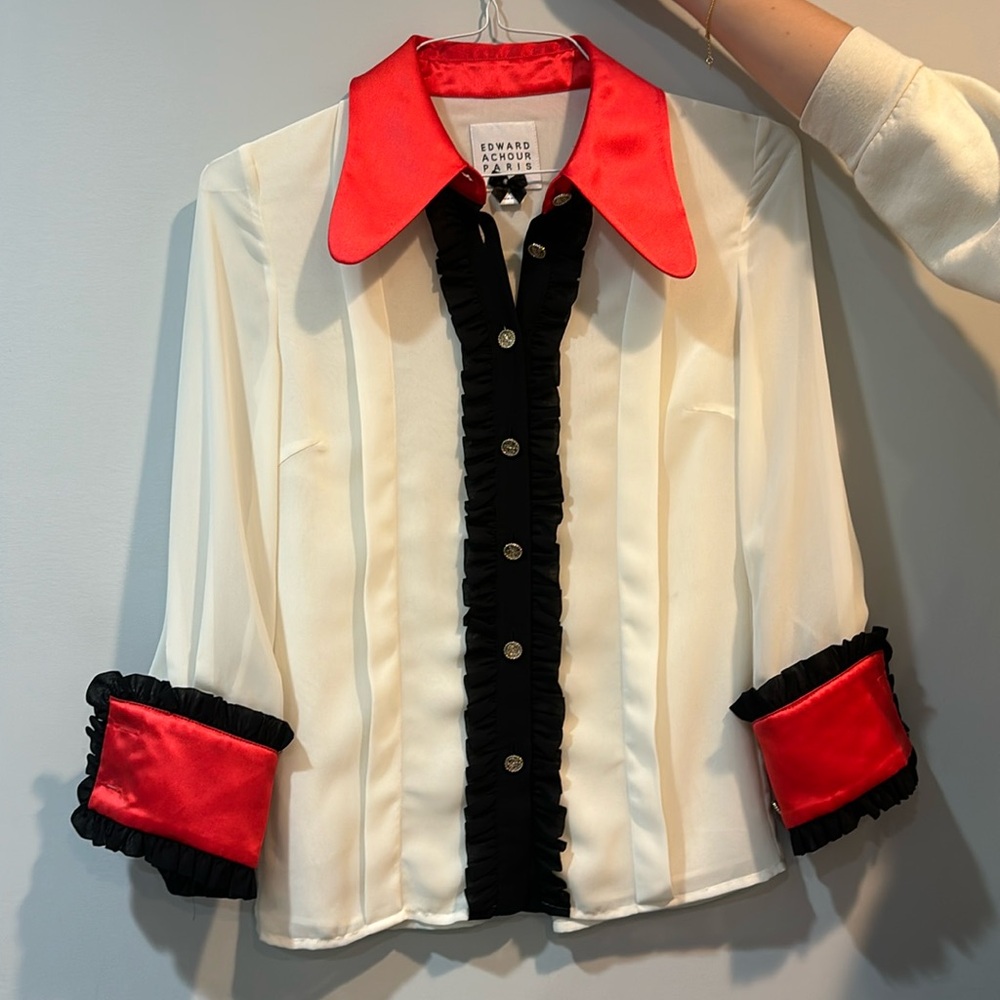 Stunning Edward Achour Paris blouse!!!